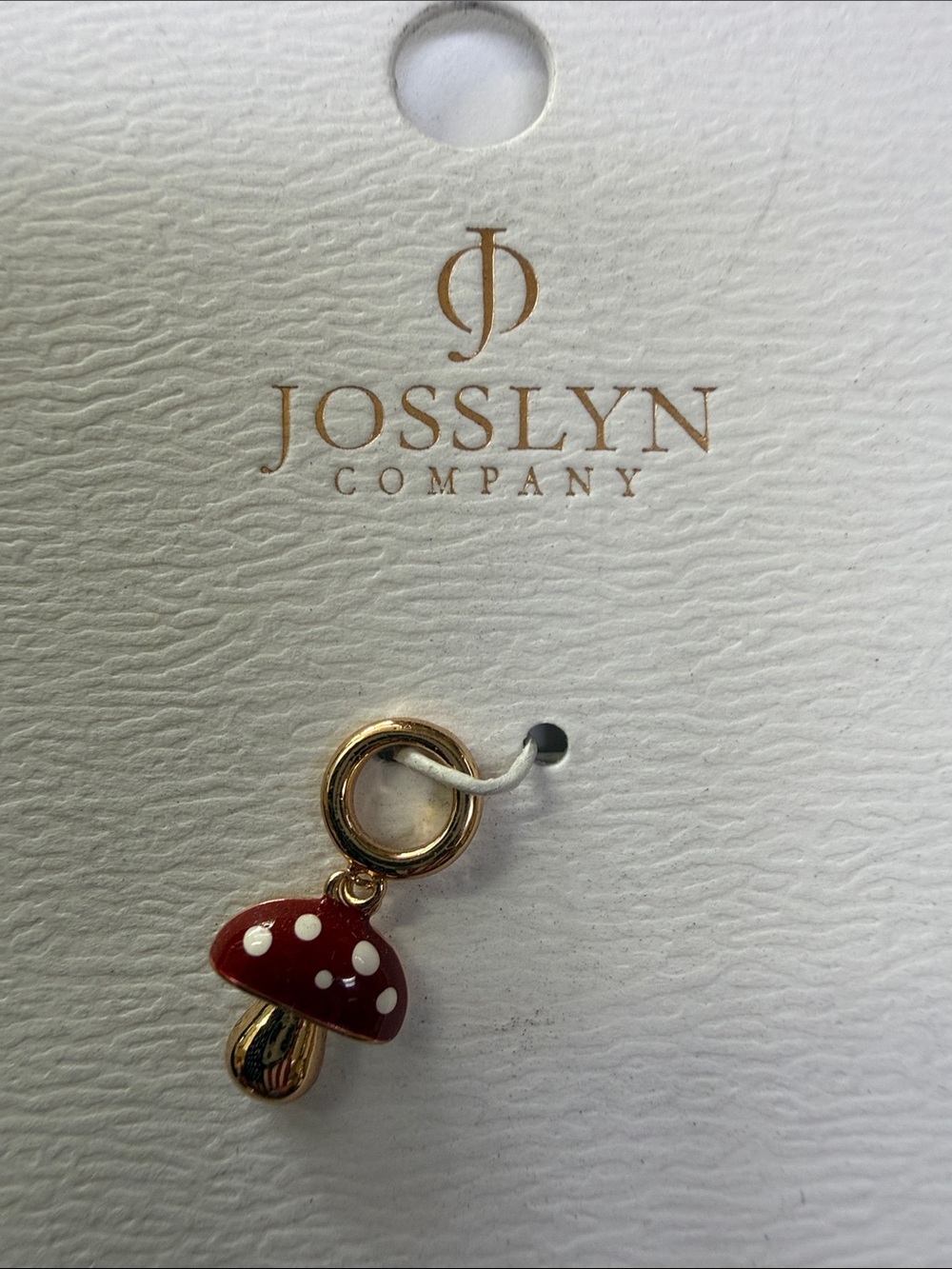 Josslyn Company Red Mushroom Charm